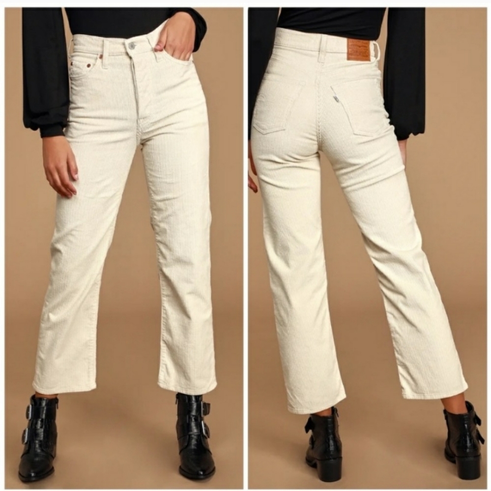 NWT Levi’s Ribcage Straight Ankle Corduroy Pants